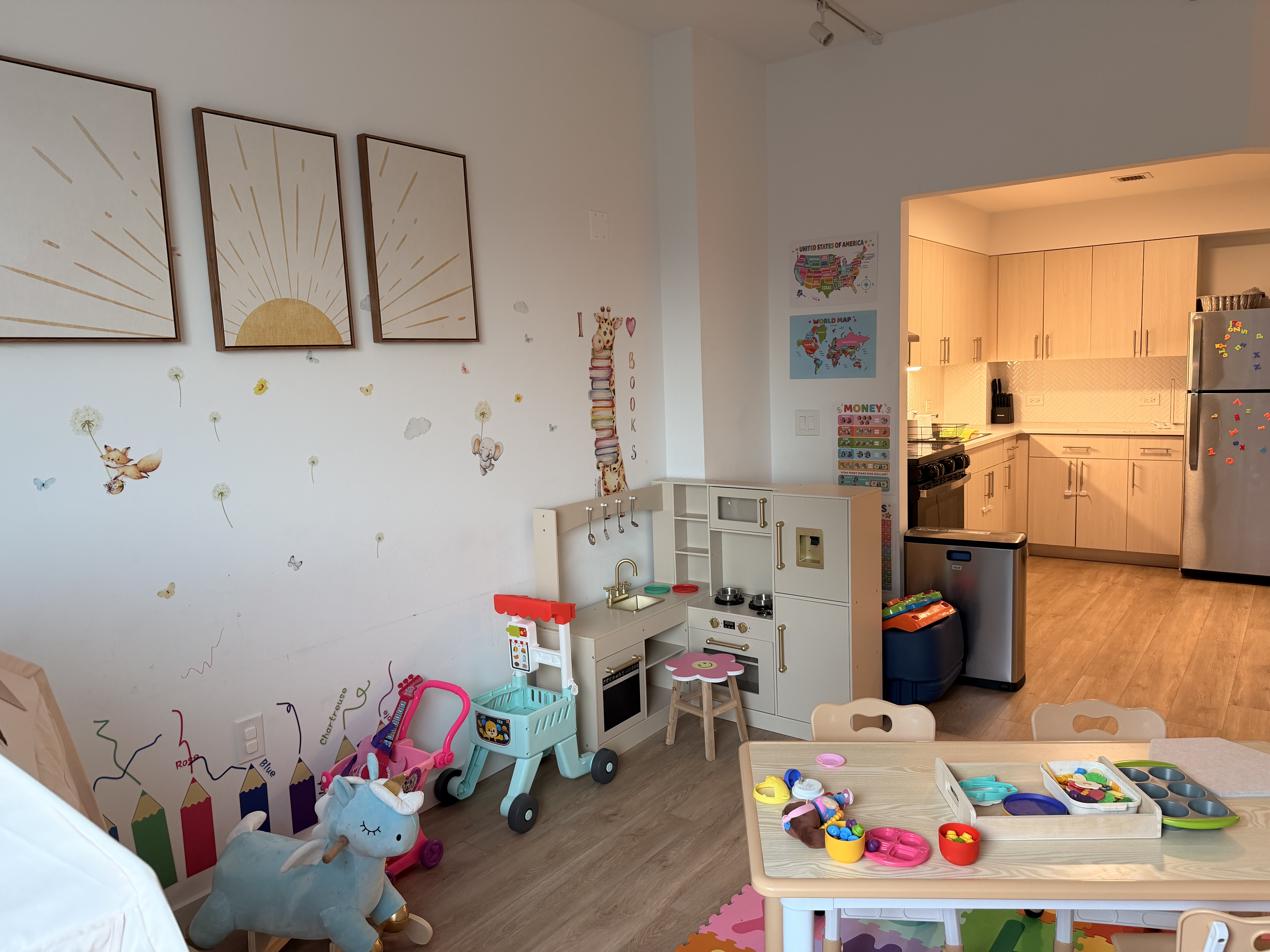 Cozy indoor play tent in the Bright Nest playroom